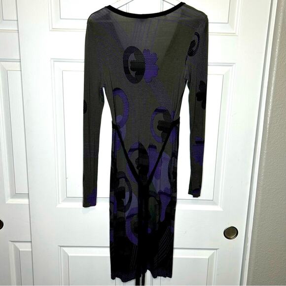 United Colors of‎ Benetton Abstract Print Long Sleeve Dress - Picture 2 of 5